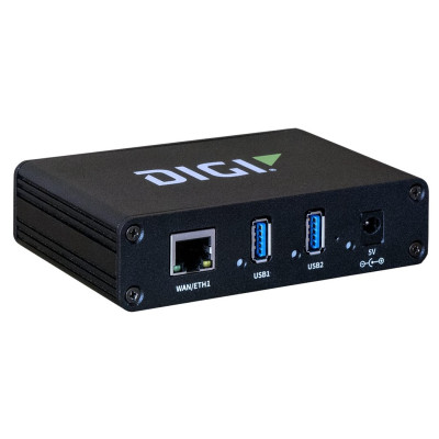 Digi AW02-G300 AnywhereUSB 2 Plus Hub with Dual USB 3.1 Gen 1 ports, single 10M/100M/1G Ethernet, 5VDC